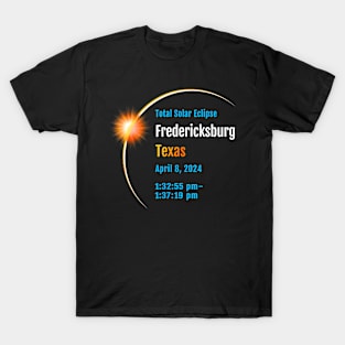 Fredericksburg Texas Tx Total Solar Eclipse 2024 1 T-Shirt